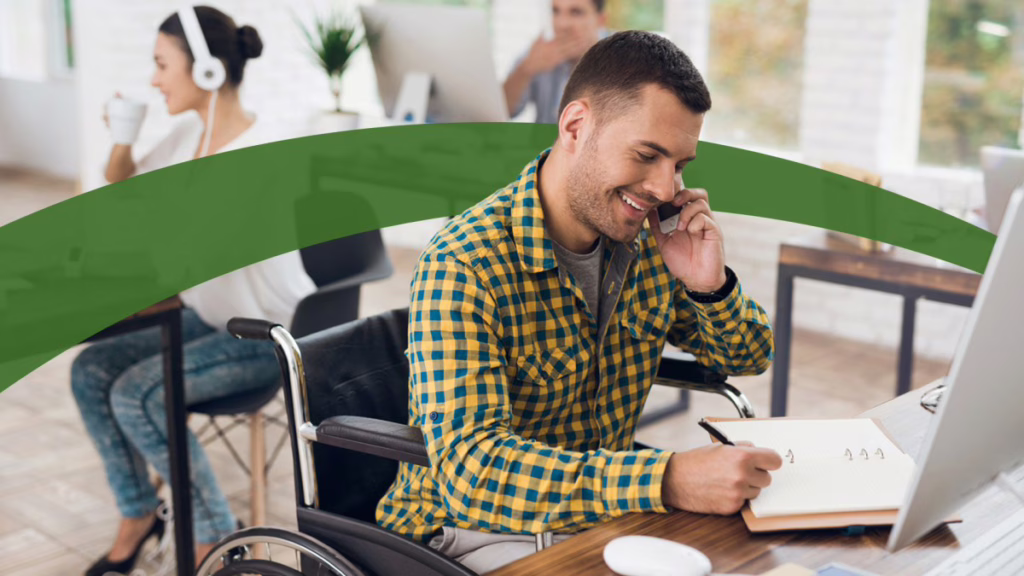 young man on phonewith appointment book