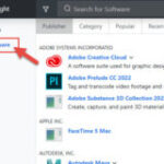 screen capture of application