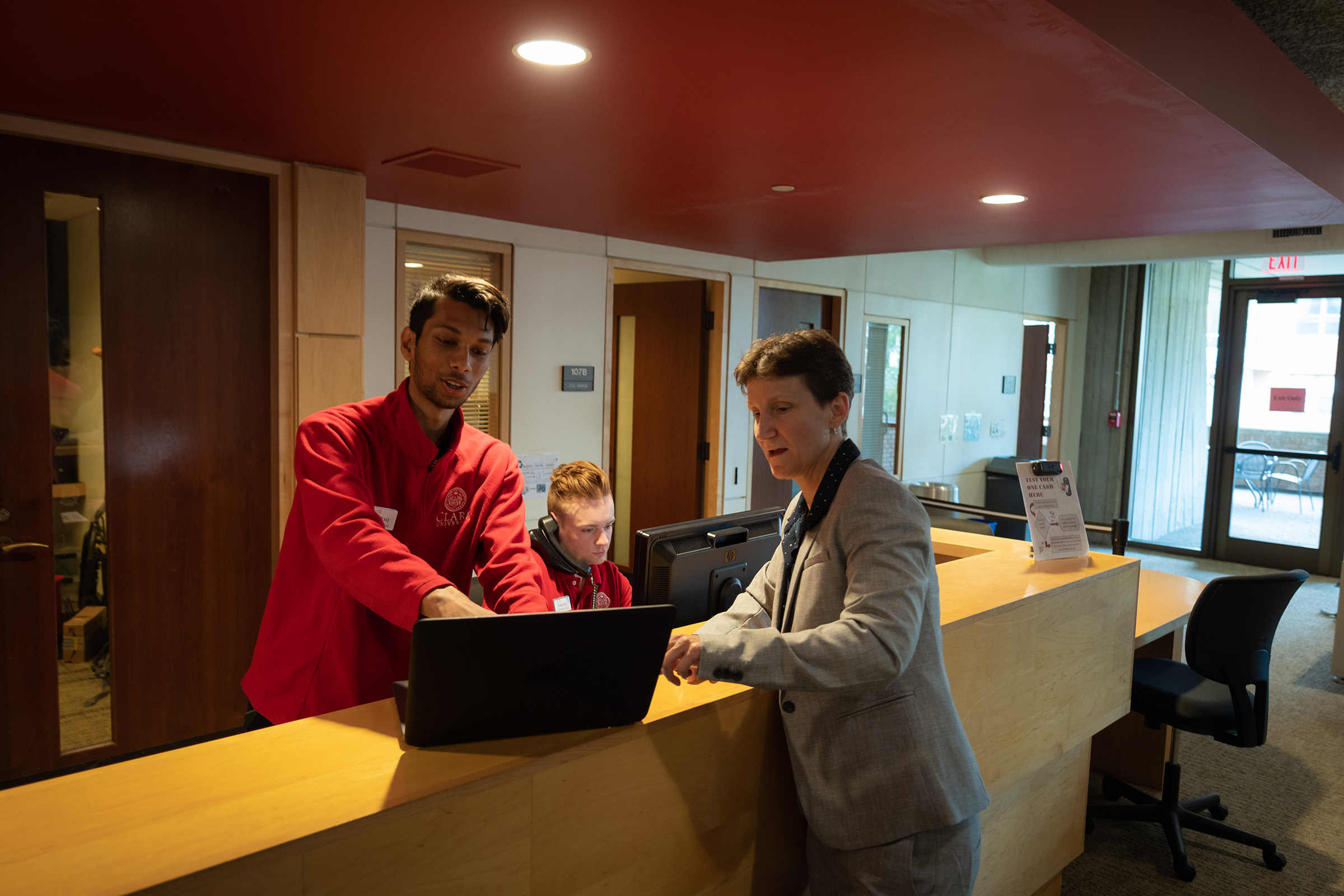 professor at help desk