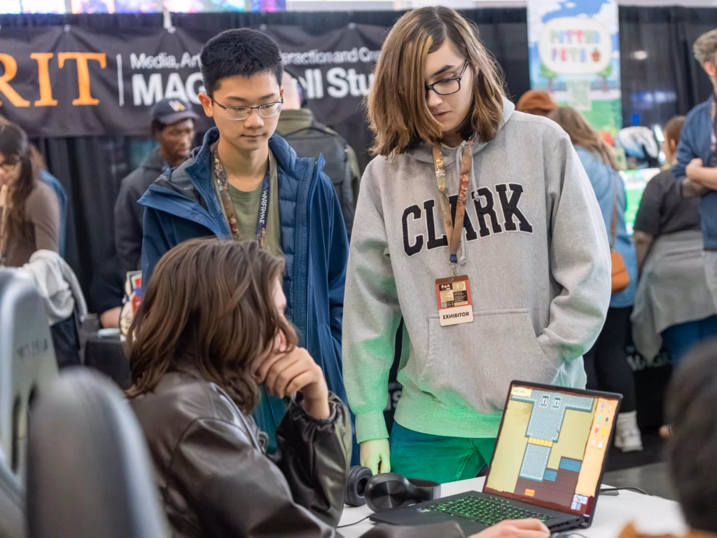 Clark students exhibit their games at the PAX East conference