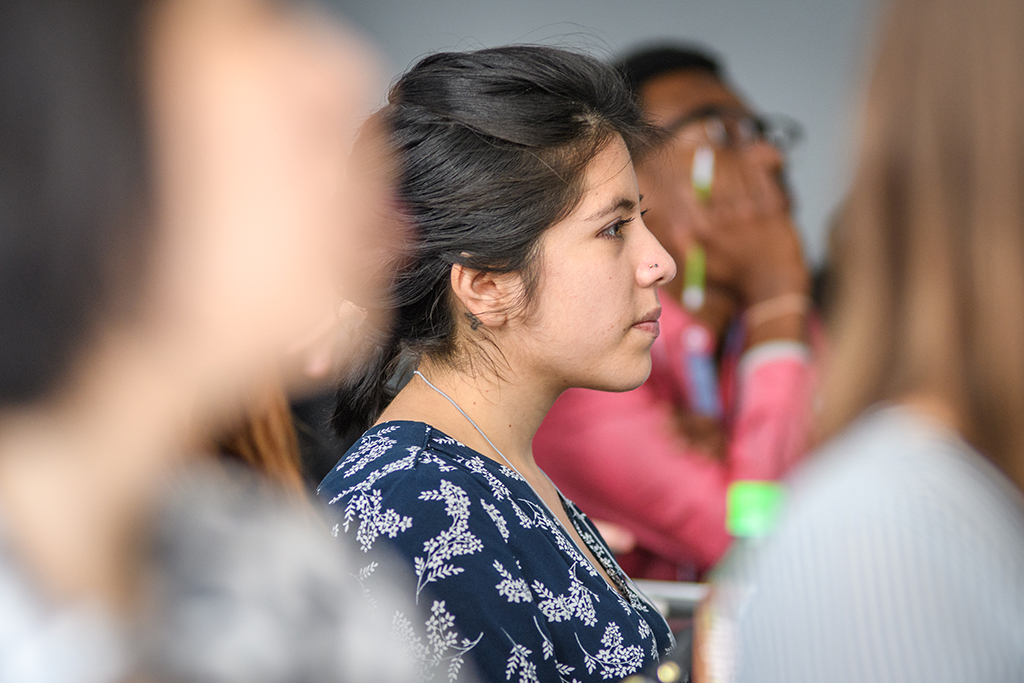 Students watching presenter