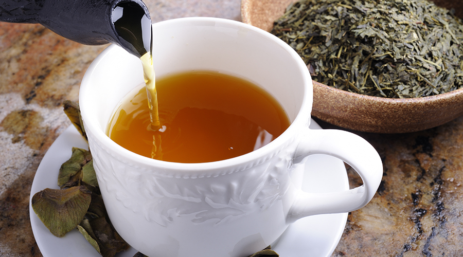 Tea being poured