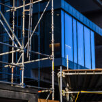 scaffolding on library building