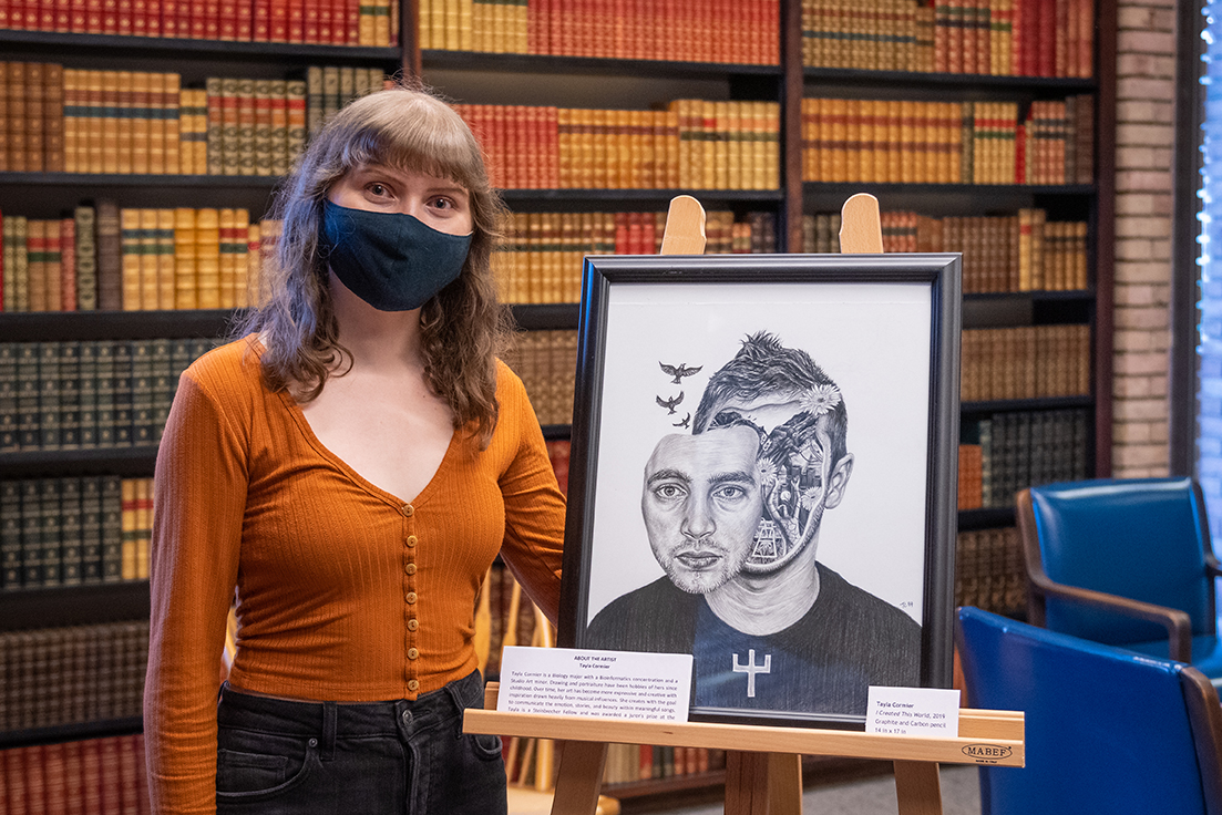 Tayla Cormier ’20, M.S. ’21 lends her art to the Archives