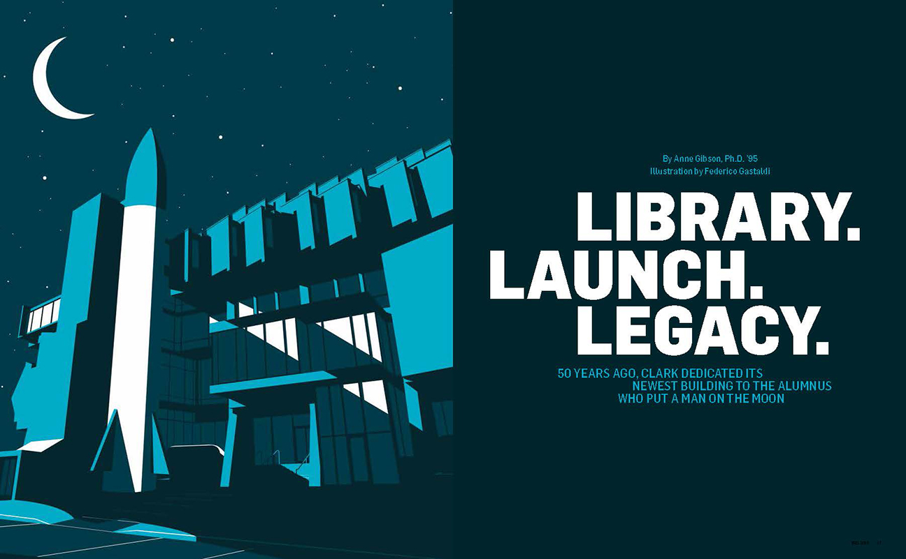 Named for the father of the space age, Goddard Library helped Clark launch a successful future