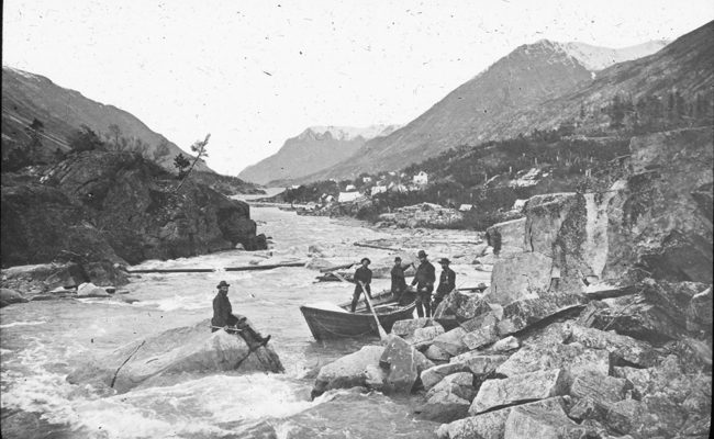 Rapids between Lakes Linderman and Bennett - Alaska.