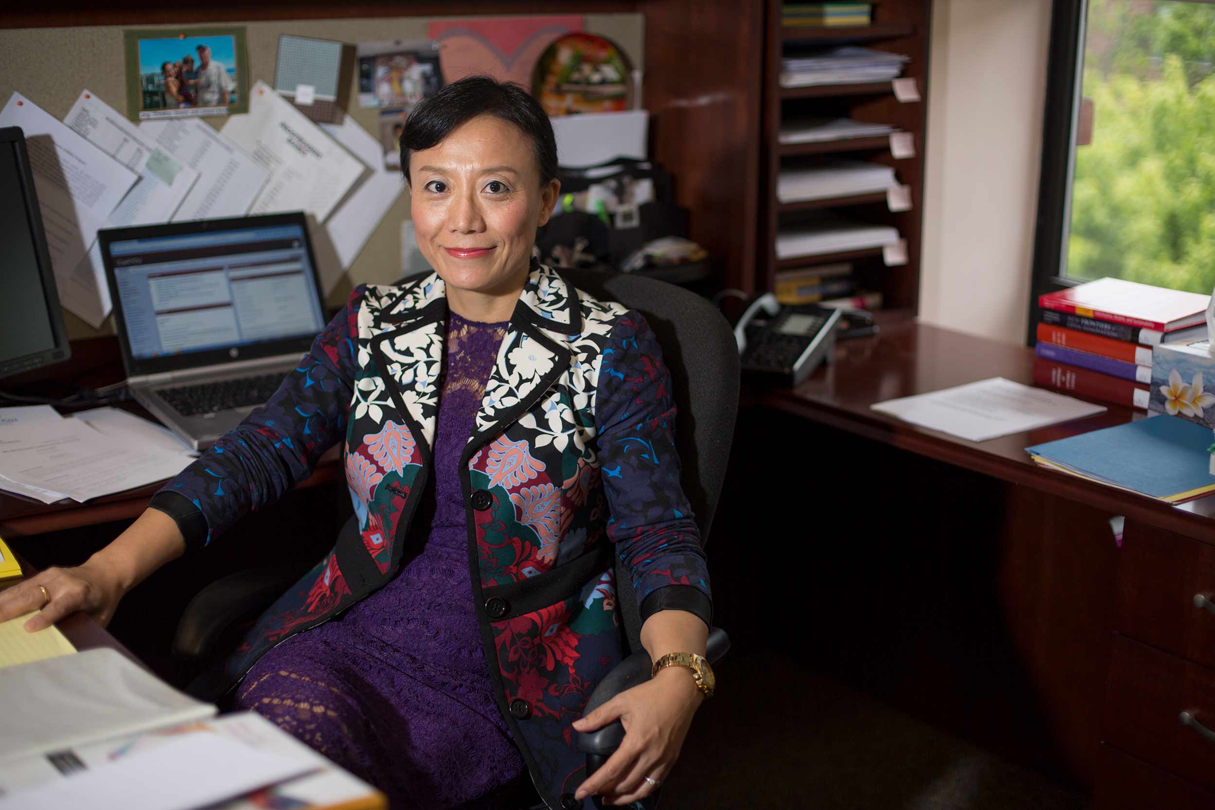 Jing Zhang, dean of Clark’s School of Business