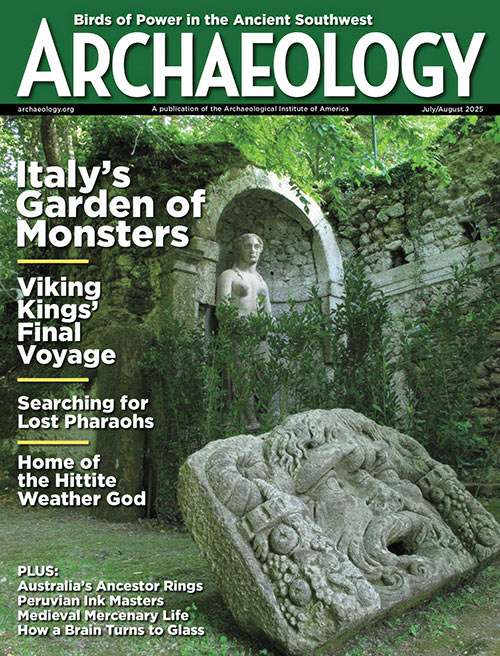 The cover of Archeology magazine
