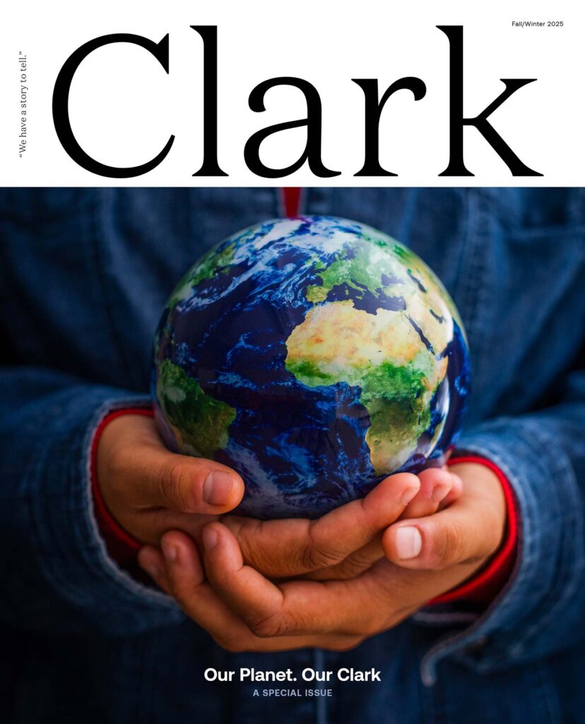 Image of the fall 2025 cover of Clark magazine.