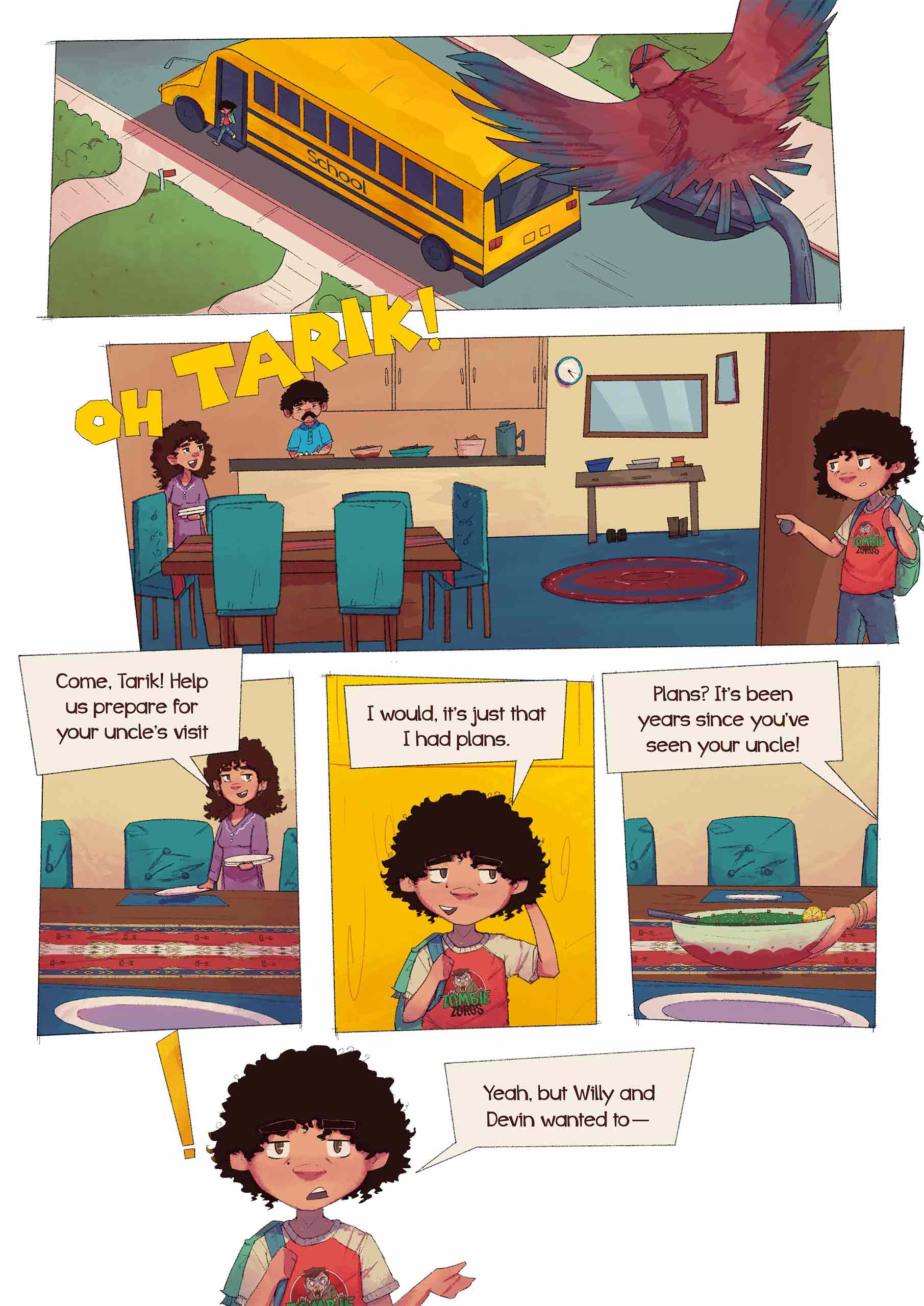 Illustrations from a novel by George Jreije '17, MBA '18, Tarik’s Bazaar Adventure