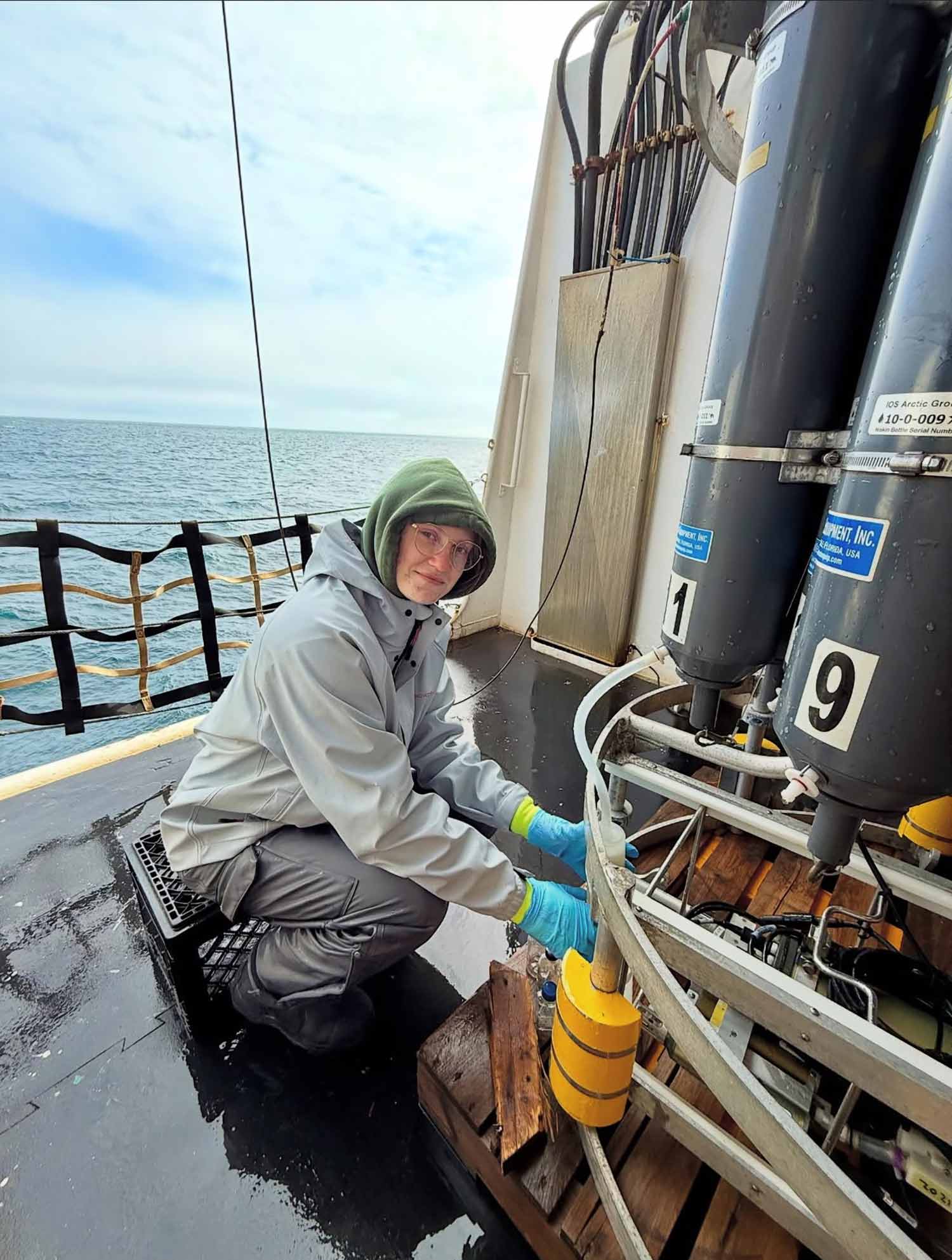 Ella Christie ’27 joined Geography Professor Karen Frey’s Polar Science Research Laboratory team aboard the Sir Wilfrid Laurier, a Canadian Coast Guard icebreaker