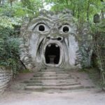 A monster statue from Bomarzo Italy, the subject of professor John Garton's research