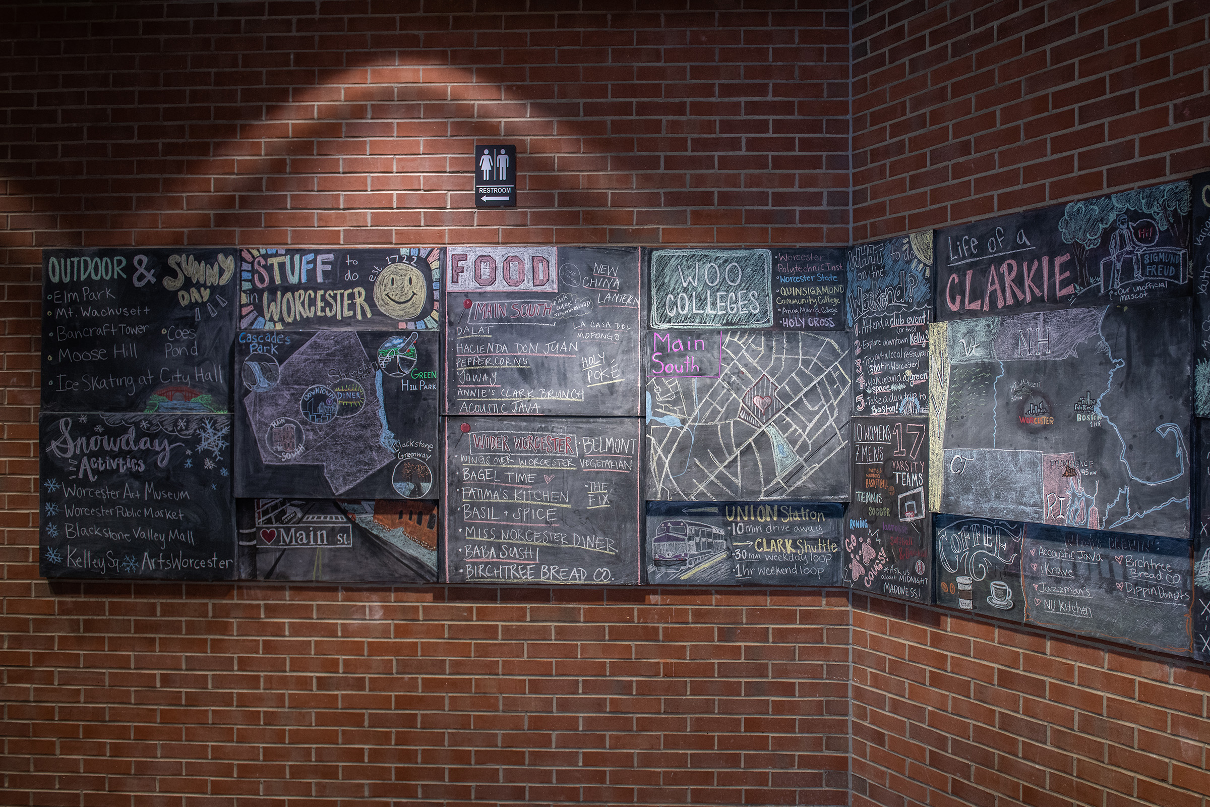 John and Kay Bassett Admissions Center - chaulk board