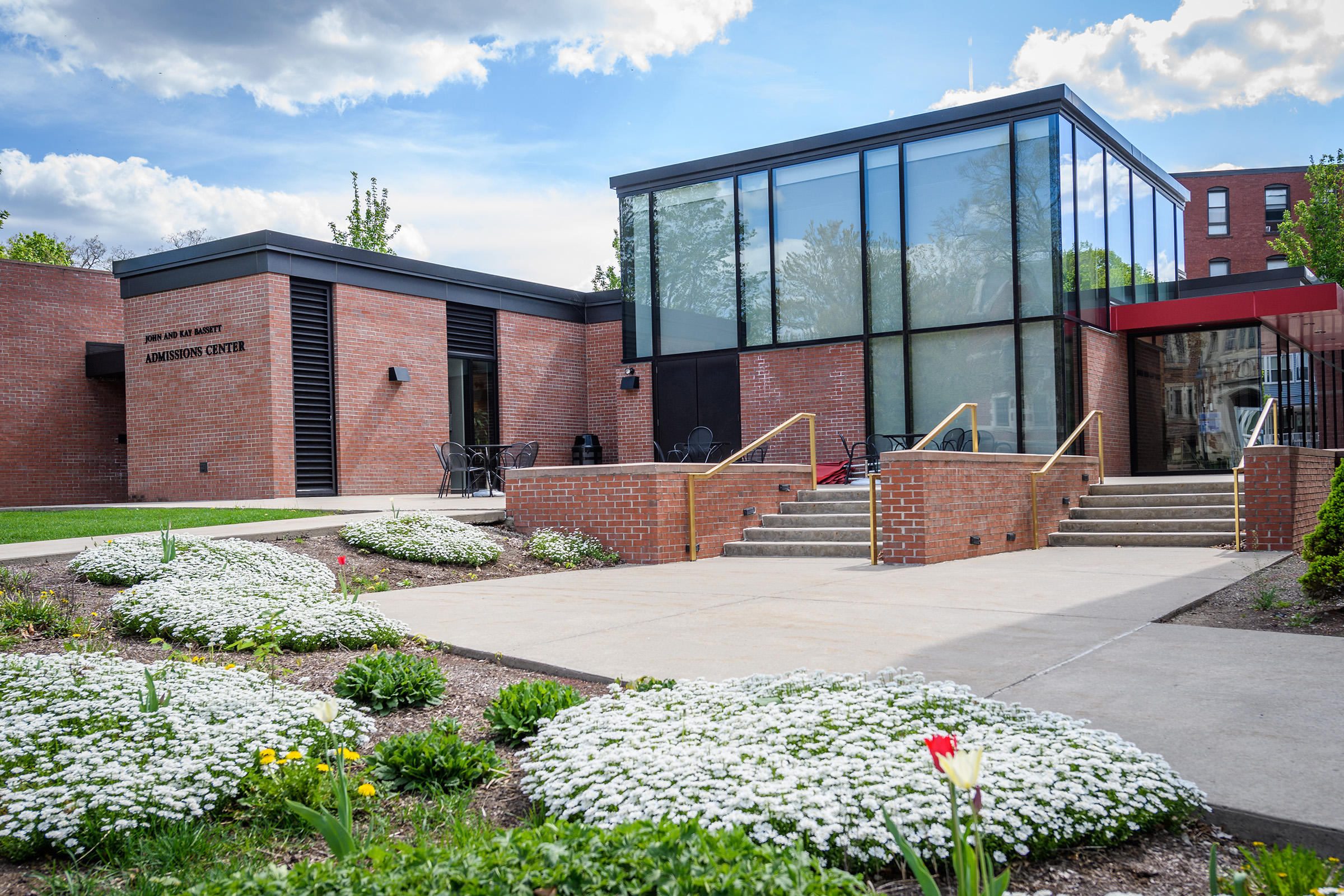 John and Kay Bassett Admissions Center - interior spring show