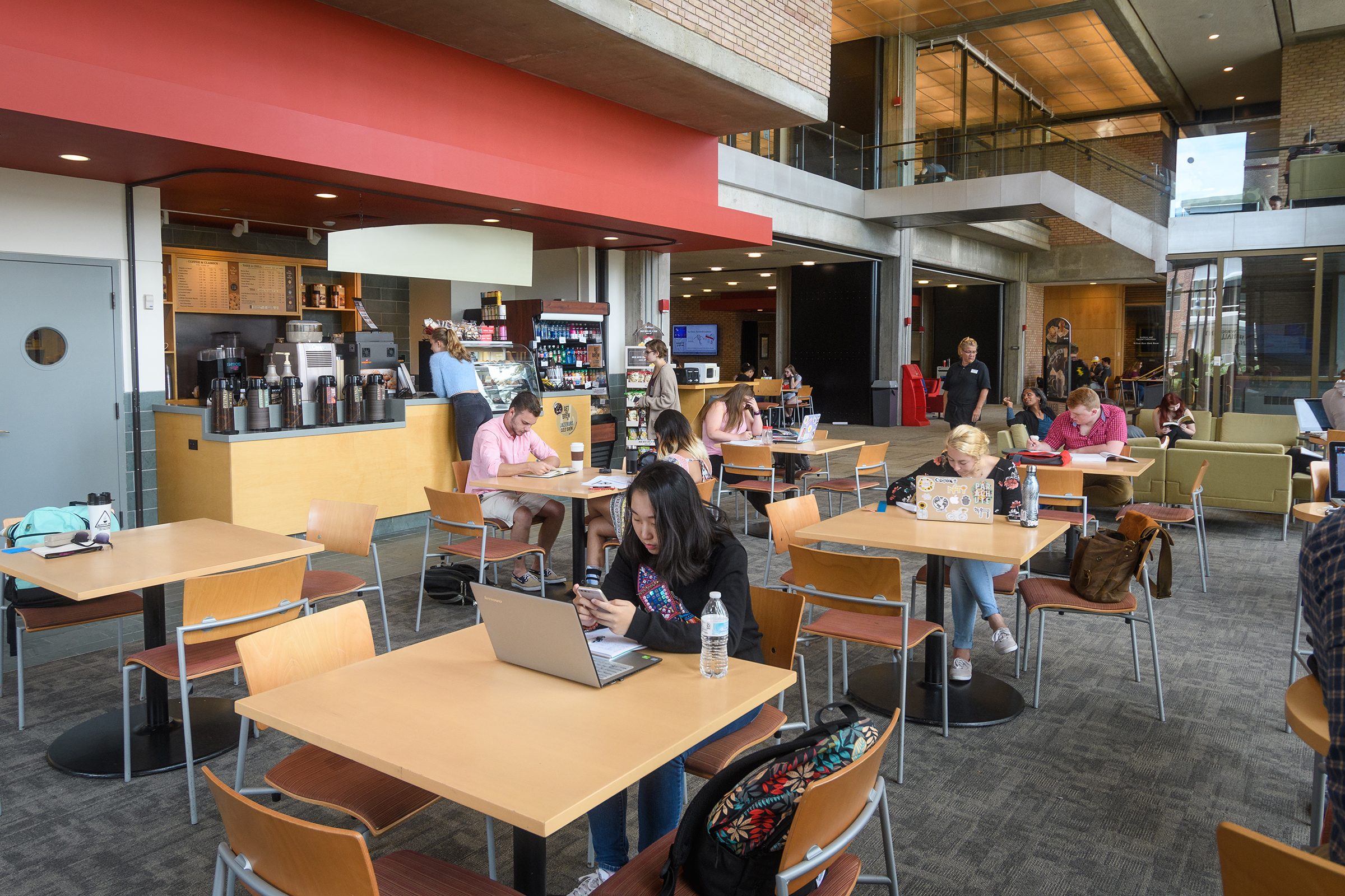 Cougar Cafe - students sitting at tables