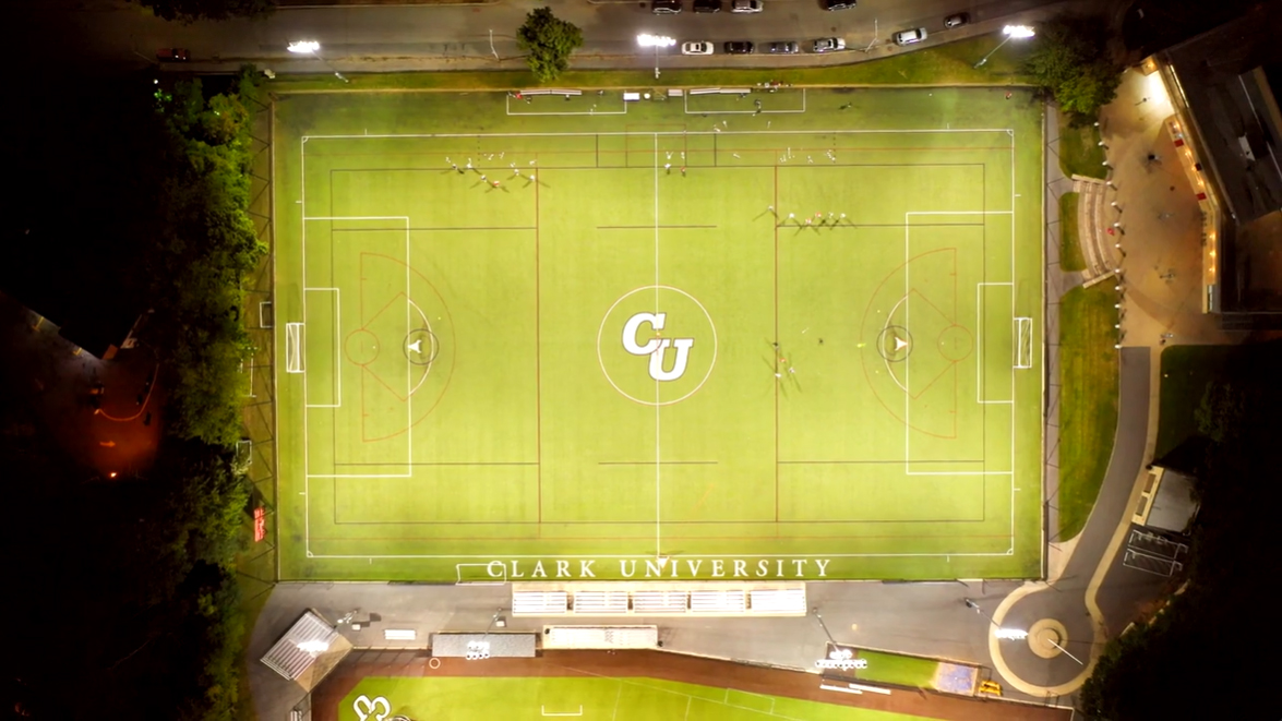 Dolan Field House - aerial shot of field