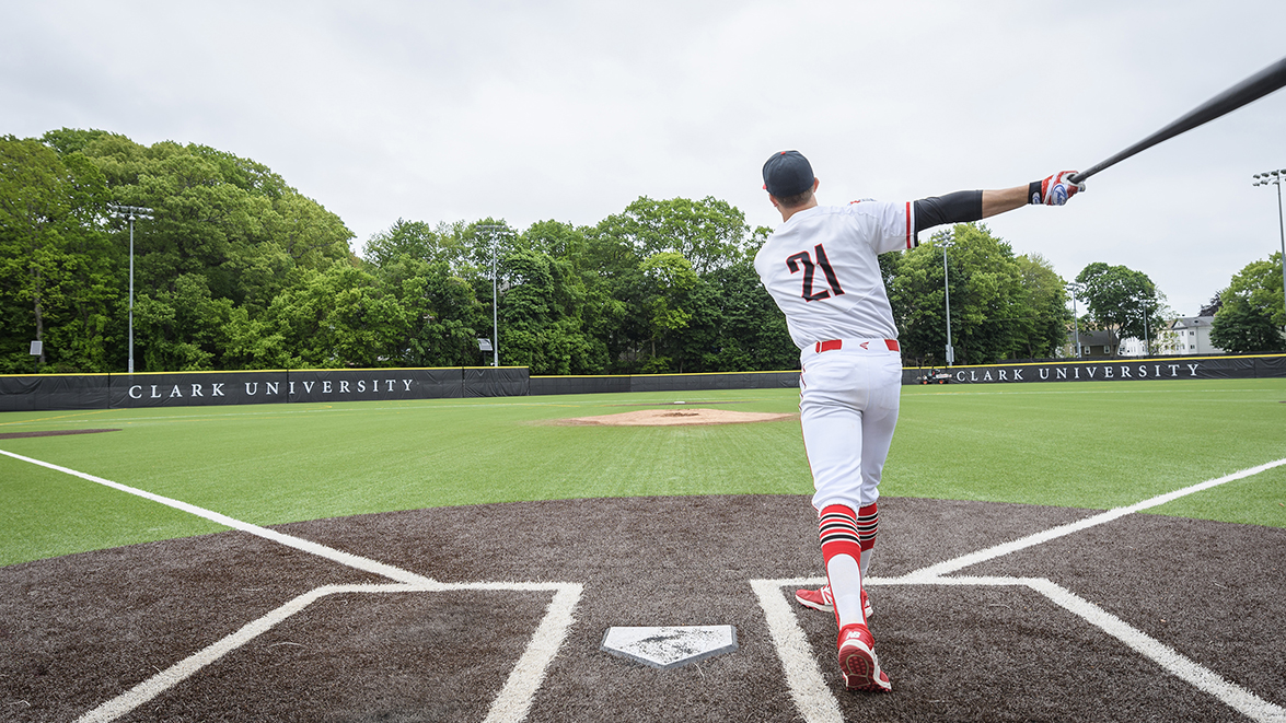 Dolan Field House - baseball player hitting ball