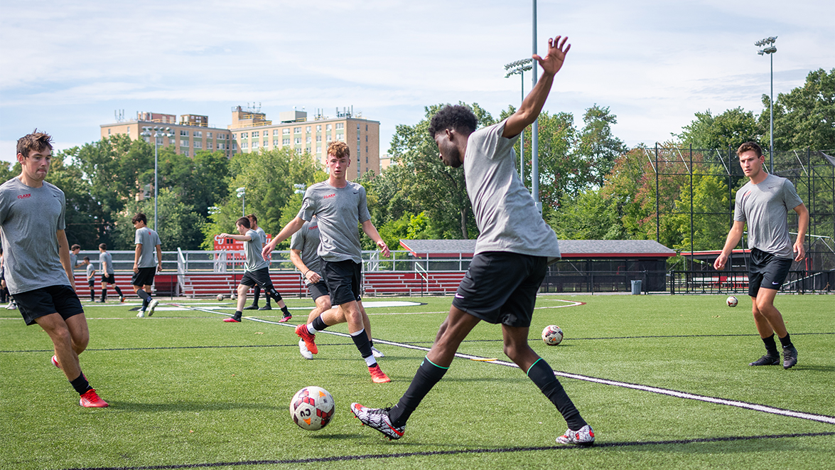 Dolan Field House - soccer players on field