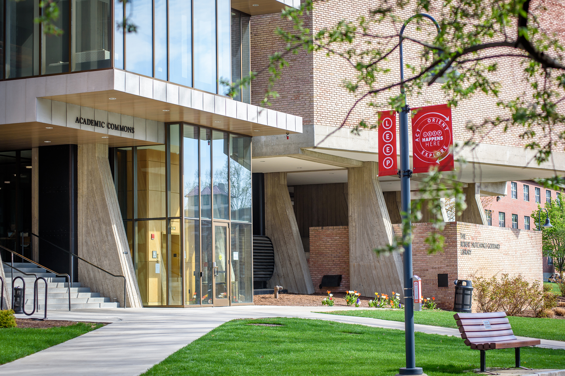 Goddard Library - in front of building