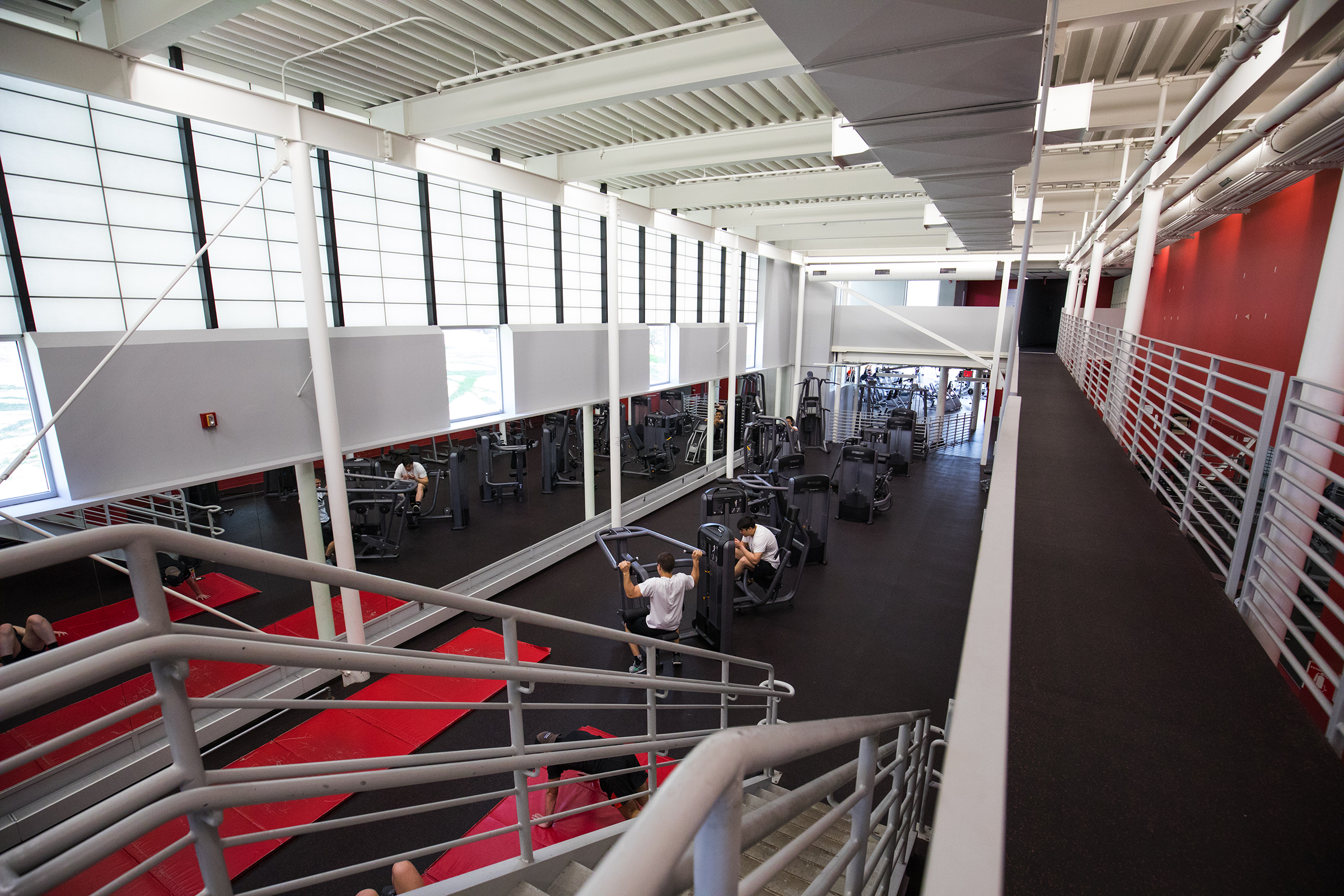Kneller Athletic Center - gym staircase