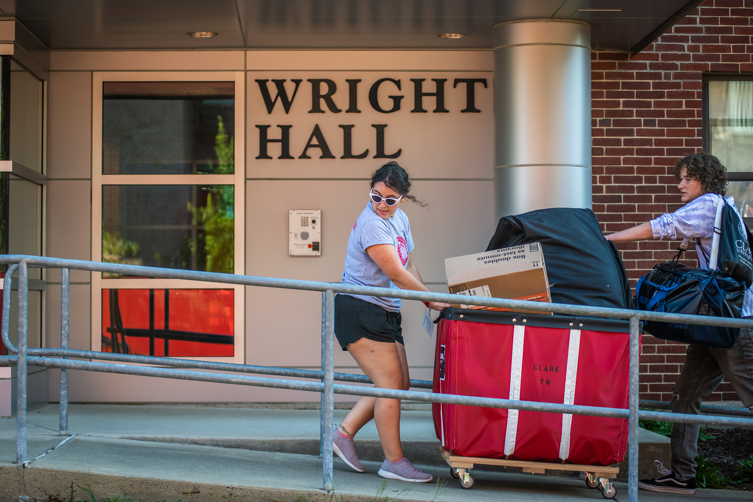 Wright Residence Hall - wright hall signage