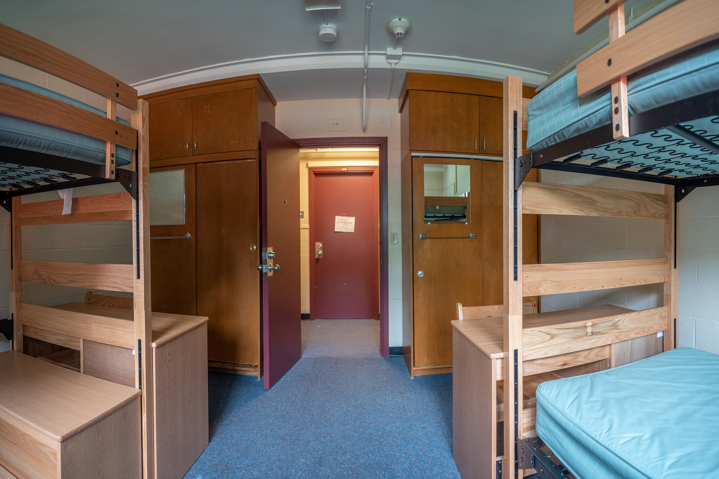 Wright Residence Hall bedroom area
