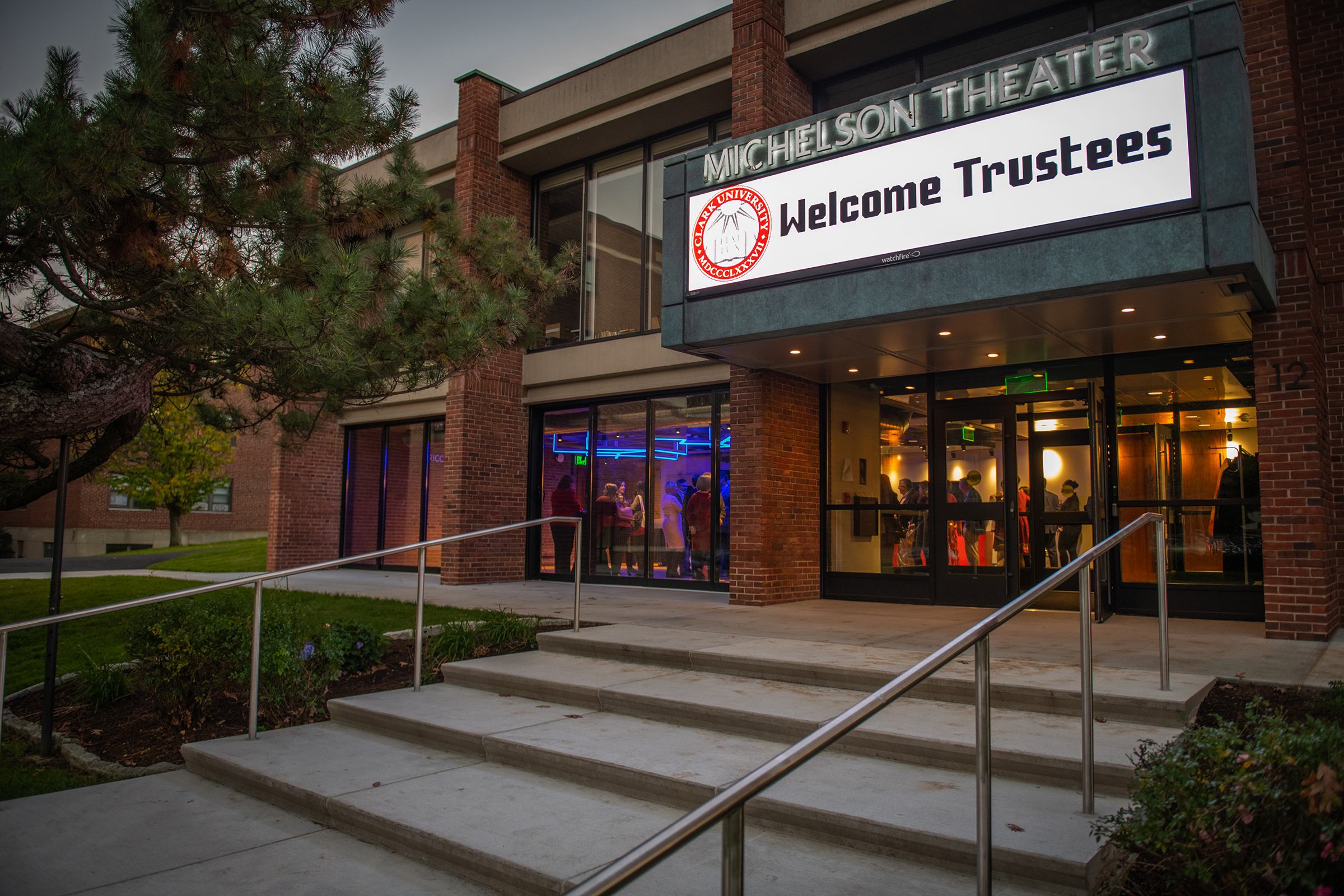 Little Center and Michelson Theater signage