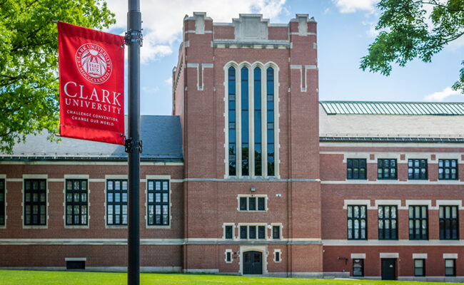 Jefferson academic center with banner