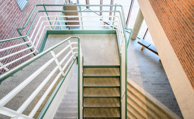 Arthur M. Sackler Sciences Center stairs