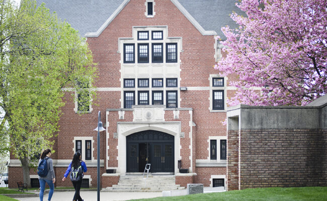 Atwood Hall - spring tree