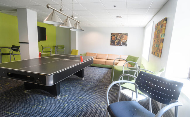 Bullock Residence Hall - - ping pong table