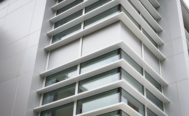 Bullock Residence Hall - windows