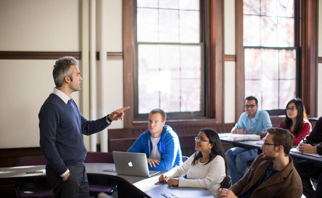 classroom in carlson hall