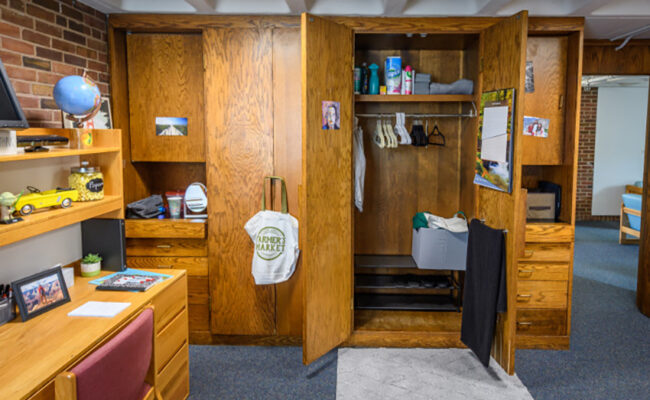 Dana Hall room with closets