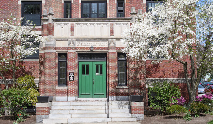 Estabrook Hall front door