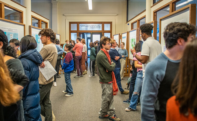 Poster day in Geography Building