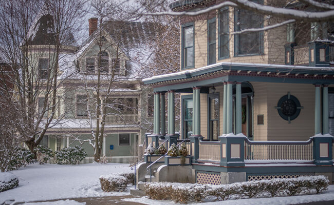 Harrington House - President's House - front porch