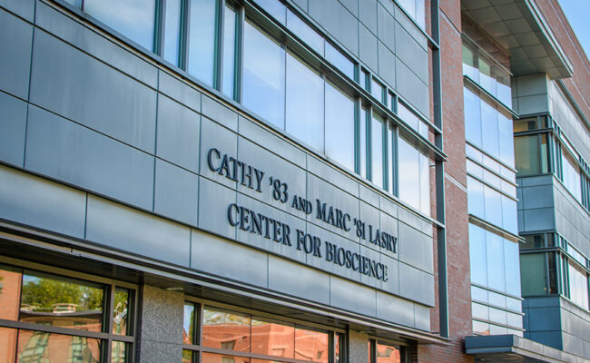 Lasry Center for BioSciences signage