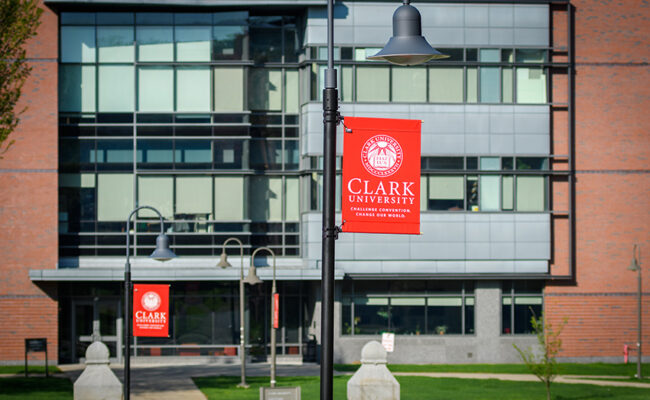 Lasry Center for BioSciences with banner