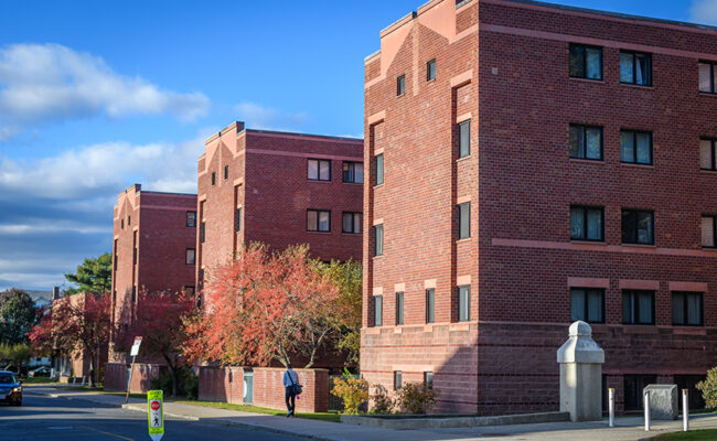 Maywood Residence Hall side of building