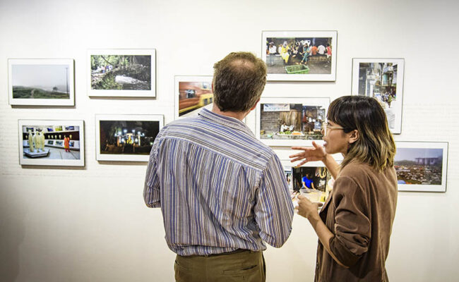 Traina Center for Arts - art display