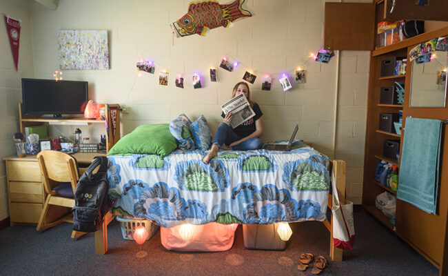 Wright Residence Hall - dorm room