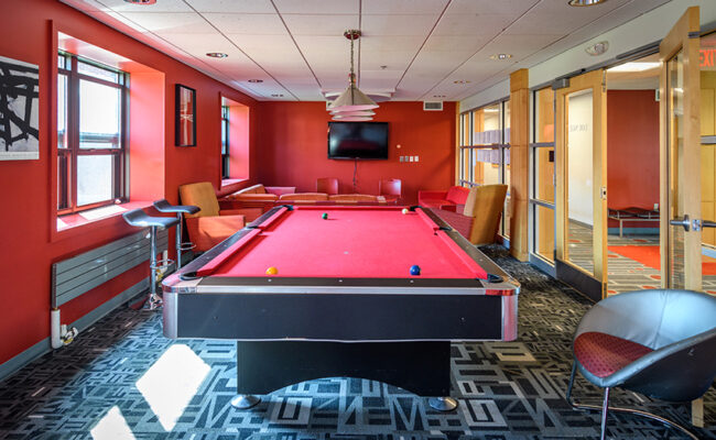 Wright Residence Hall - pool room