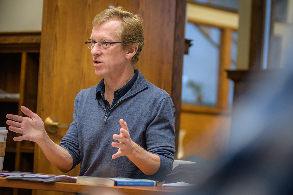 Georgraphy Professor talking to class