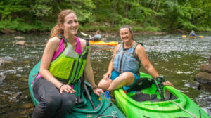 people paddling the blackstone river in Millbury
