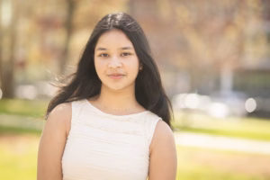 headshot of student on campus