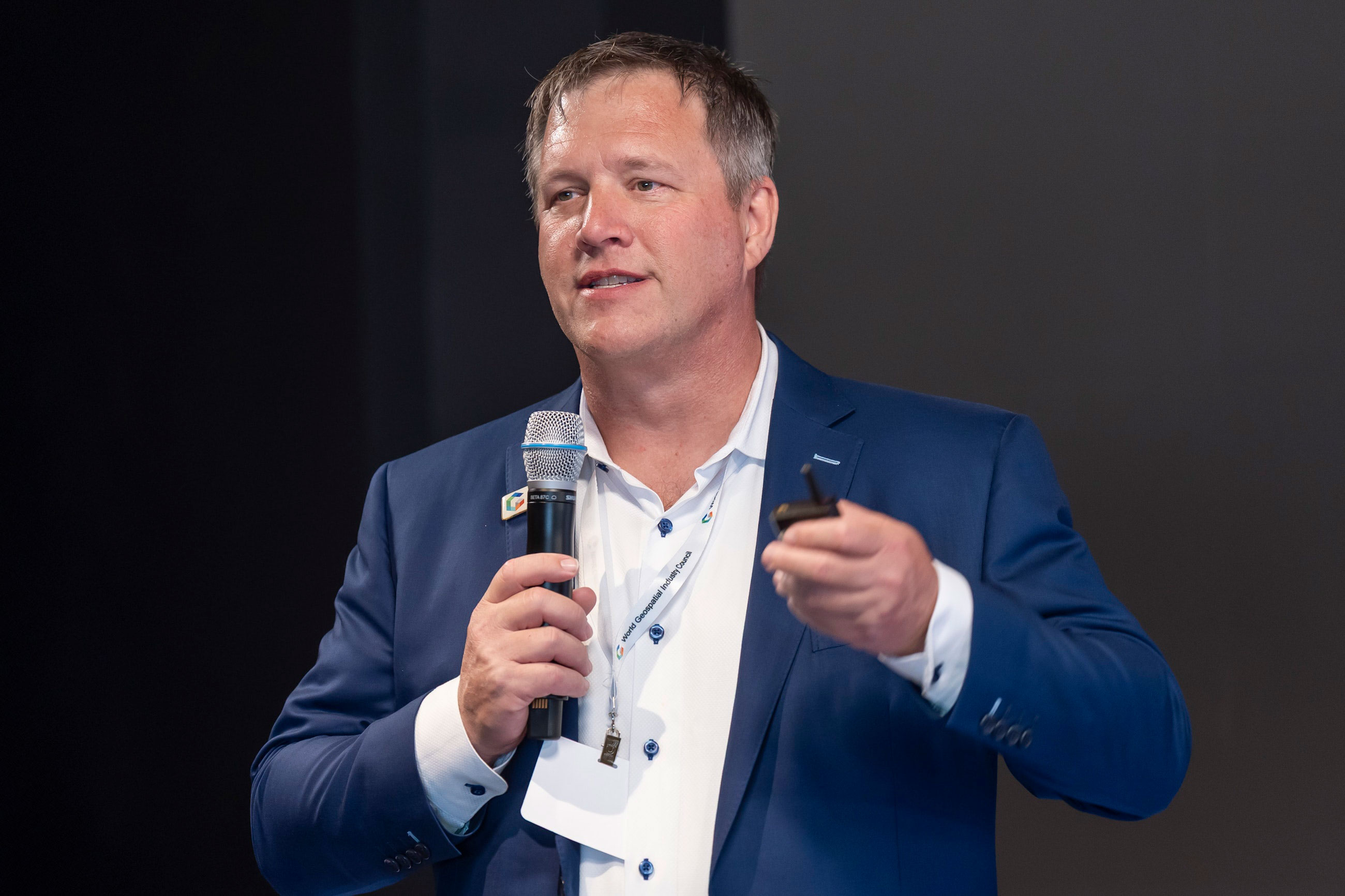 Aaron Addison, executive director of the World Geospatial Industry Council