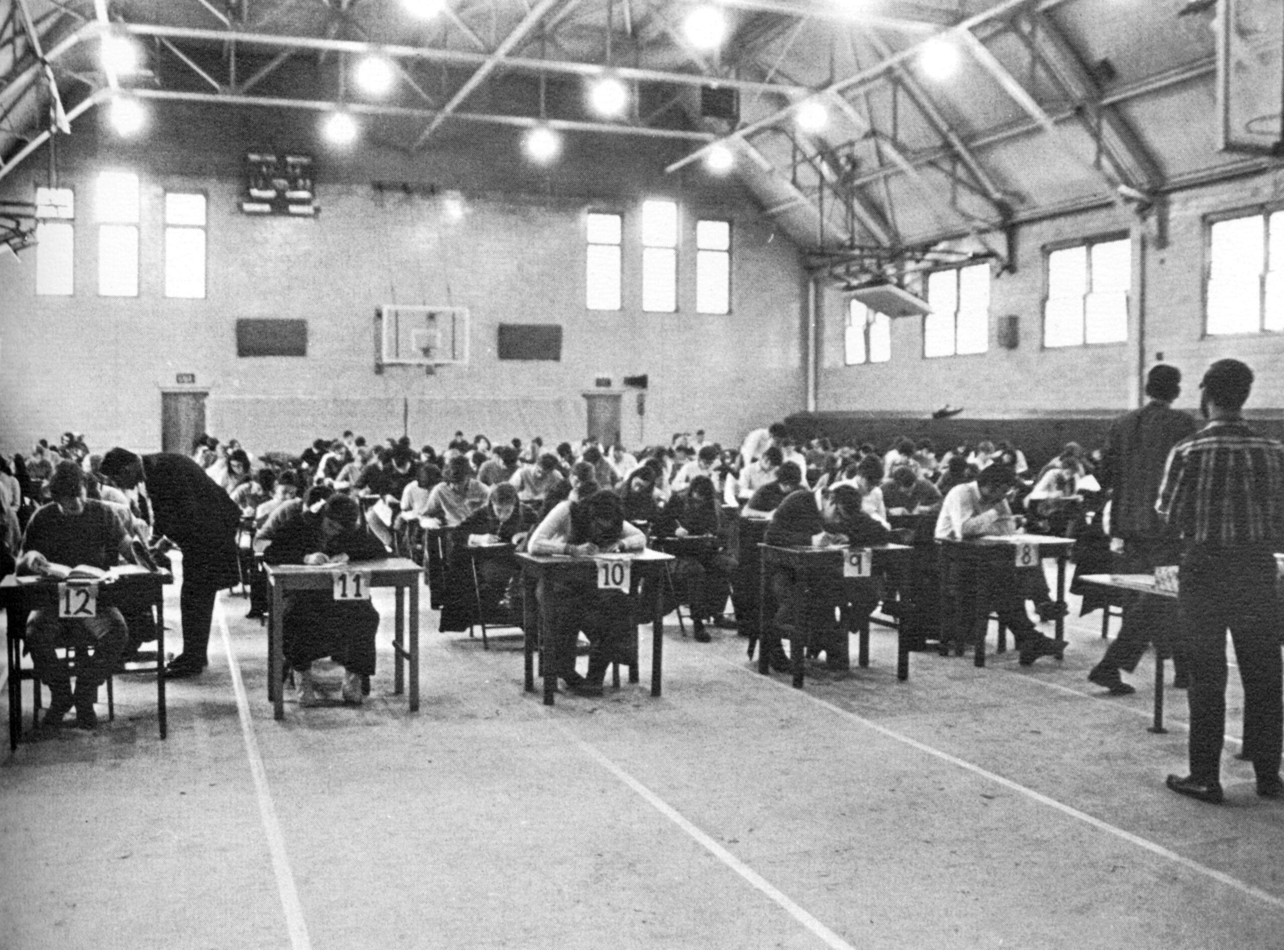 Exams in the gym, 1969–70