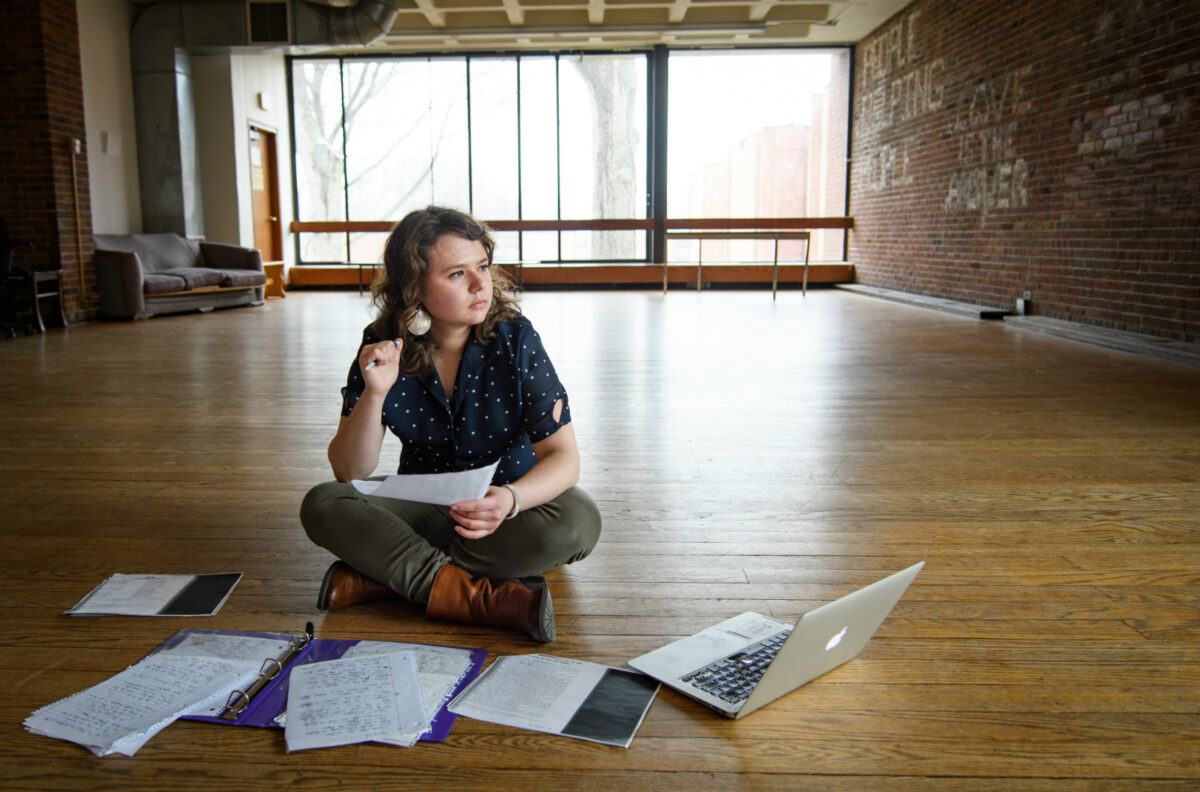 Raechel Segal Studying