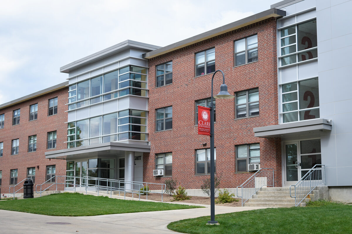 Wright Hall on the Clark University campus